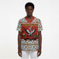 Uganda Christmas Crested Crane Scrub Top Ugandan Kob - Map Flag - Ssekukkulu Ennungi - Ugly Pixel Art