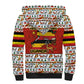 Uganda Christmas Crested Crane Sherpa Hoodie Ugandan Kob - Map Flag - Ssekukkulu Ennungi - Ugly Pixel Art
