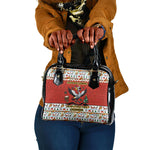 Uganda Christmas Crested Crane Shoulder Handbag Ugandan Kob - Map Flag - Ssekukkulu Ennungi - Ugly Pixel Art