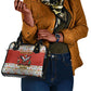 Uganda Christmas Crested Crane Shoulder Handbag Ugandan Kob - Map Flag - Ssekukkulu Ennungi - Ugly Pixel Art