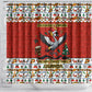 Uganda Christmas Crested Crane Shower Curtain Ugandan Kob - Map Flag - Ssekukkulu Ennungi - Ugly Pixel Art