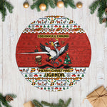 Uganda Christmas Crested Crane Tree Skirt Ugandan Kob - Map Flag - Ssekukkulu Ennungi - Ugly Pixel Art