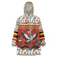 Uganda Christmas Crested Crane Wearable Blanket Hoodie Ugandan Kob - Map Flag - Ssekukkulu Ennungi - Ugly Pixel Art