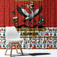 Uganda Christmas Crested Crane Window Curtain Ugandan Kob - Map Flag - Ssekukkulu Ennungi - Ugly Pixel Art