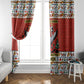 Uganda Christmas Crested Crane Window Curtain Ugandan Kob - Map Flag - Ssekukkulu Ennungi - Ugly Pixel Art