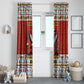 Uganda Christmas Crested Crane Window Curtain Ugandan Kob - Map Flag - Ssekukkulu Ennungi - Ugly Pixel Art