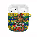 Saint Vincent And The Grenadines Christmas AirPods Case Caribbean Island Girl Dancer Tropical Winter
