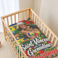 Saint Vincent And The Grenadines Christmas Baby Bed Cover Caribbean Island Girl Dancer Tropical Winter