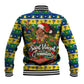Saint Vincent And The Grenadines Christmas Baseball Jacket Caribbean Island Girl Dancer Tropical Winter