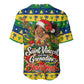 Saint Vincent And The Grenadines Christmas Baseball Jersey Caribbean Island Girl Dancer Tropical Winter