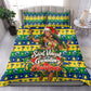 Saint Vincent And The Grenadines Christmas Bedding Set Caribbean Island Girl Dancer Tropical Winter