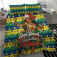 Saint Vincent And The Grenadines Christmas Bedding Set Caribbean Island Girl Dancer Tropical Winter