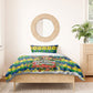 Saint Vincent And The Grenadines Christmas Bedding Set Caribbean Island Girl Dancer Tropical Winter