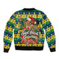Saint Vincent And The Grenadines Christmas Bomber Jacket Caribbean Island Girl Dancer Tropical Winter