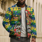 Saint Vincent And The Grenadines Christmas Bomber Puffer Jacket Caribbean Island Girl Dancer Tropical Winter