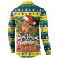 Saint Vincent And The Grenadines Christmas Button Sweatshirt Caribbean Island Girl Dancer Tropical Winter