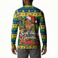 Saint Vincent And The Grenadines Christmas Button Sweatshirt Caribbean Island Girl Dancer Tropical Winter