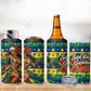 Saint Vincent And The Grenadines Christmas 4 in 1 Can Cooler Tumbler Caribbean Island Girl Dancer Tropical Winter