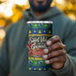 Saint Vincent And The Grenadines Christmas 4 in 1 Can Cooler Tumbler Caribbean Island Girl Dancer Tropical Winter