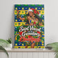 Saint Vincent And The Grenadines Christmas Canvas Wall Art Caribbean Island Girl Dancer Tropical Winter