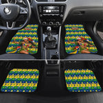 Saint Vincent And The Grenadines Christmas Car Mats Caribbean Island Girl Dancer Tropical Winter