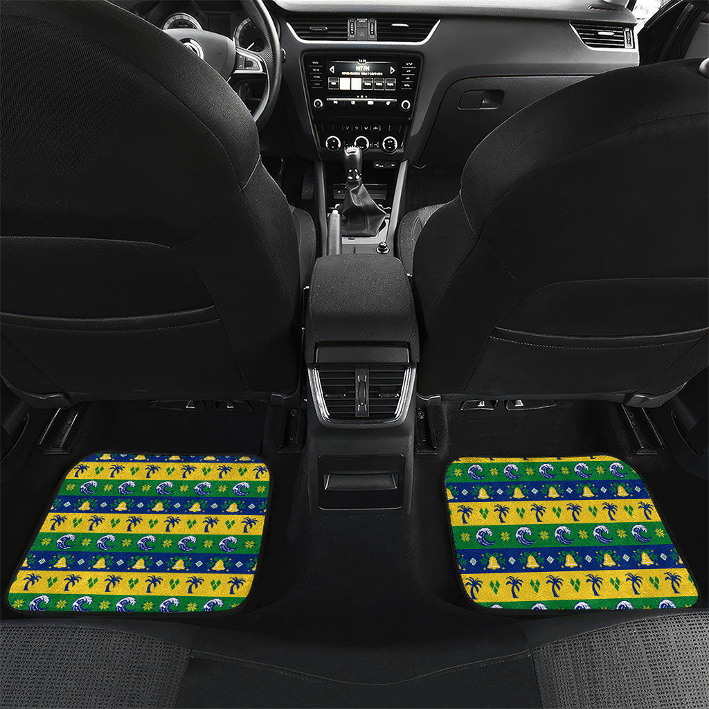 Saint Vincent And The Grenadines Christmas Car Mats Caribbean Island Girl Dancer Tropical Winter