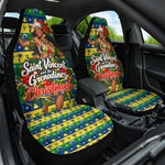 Saint Vincent And The Grenadines Christmas Car Seat Cover Caribbean Island Girl Dancer Tropical Winter