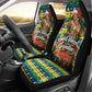 Saint Vincent And The Grenadines Christmas Car Seat Cover Caribbean Island Girl Dancer Tropical Winter