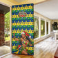 Saint Vincent And The Grenadines Christmas Door Cover Caribbean Island Girl Dancer Tropical Winter