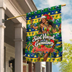 Saint Vincent And The Grenadines Christmas Garden Flag Caribbean Island Girl Dancer Tropical Winter