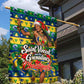 Saint Vincent And The Grenadines Christmas Garden Flag Caribbean Island Girl Dancer Tropical Winter