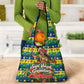 Saint Vincent And The Grenadines Christmas Grocery Bag Caribbean Island Girl Dancer Tropical Winter