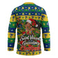 Saint Vincent And The Grenadines Christmas Hockey Jersey Caribbean Island Girl Dancer Tropical Winter