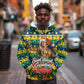 Saint Vincent And The Grenadines Christmas Hoodie Caribbean Island Girl Dancer Tropical Winter