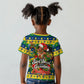 Saint Vincent And The Grenadines Christmas Kid T shirt Caribbean Island Girl Dancer Tropical Winter