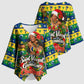 Saint Vincent And The Grenadines Christmas Kimono Sleeve Blouse Caribbean Island Girl Dancer Tropical Winter