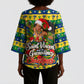 Saint Vincent And The Grenadines Christmas Kimono Sleeve Blouse Caribbean Island Girl Dancer Tropical Winter