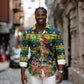 Saint Vincent And The Grenadines Christmas Long Sleeve Button Shirt Caribbean Island Girl Dancer Tropical Winter