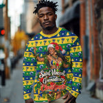 Saint Vincent And The Grenadines Christmas Long Sleeve Shirt Caribbean Island Girl Dancer Tropical Winter