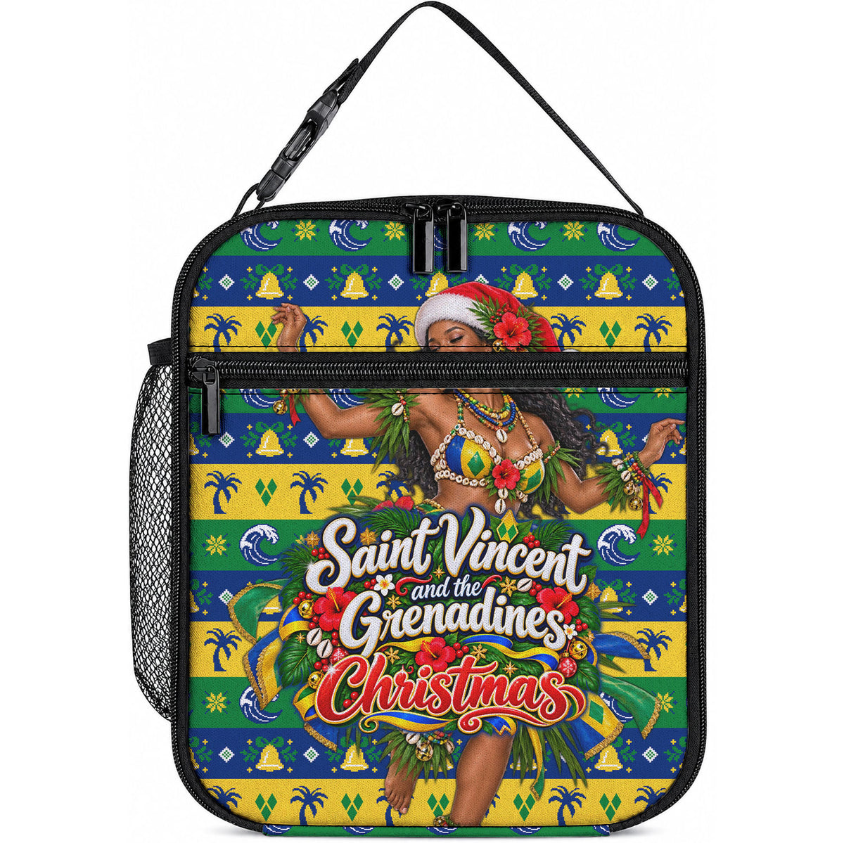 Saint Vincent And The Grenadines Christmas Lunch Bag Caribbean Island Girl Dancer Tropical Winter