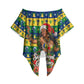 Saint Vincent And The Grenadines Christmas Off Shoulder Wrap Waist Top Caribbean Island Girl Dancer Tropical Winter