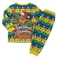 Saint Vincent And The Grenadines Christmas Pajama Set Caribbean Island Girl Dancer Tropical Winter