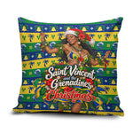 Saint Vincent And The Grenadines Christmas Pillow Cover Caribbean Island Girl Dancer Tropical Winter