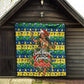 Saint Vincent And The Grenadines Christmas Quilt Caribbean Island Girl Dancer Tropical Winter
