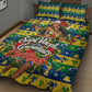 Saint Vincent And The Grenadines Christmas Quilt Bed Set Caribbean Island Girl Dancer Tropical Winter