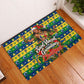 Saint Vincent And The Grenadines Christmas Rubber Doormat Caribbean Island Girl Dancer Tropical Winter