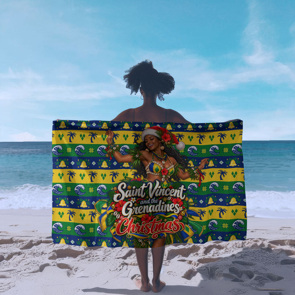 Saint Vincent And The Grenadines Christmas Sarong Caribbean Island Girl Dancer Tropical Winter