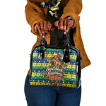 Saint Vincent And The Grenadines Christmas Shoulder Handbag Caribbean Island Girl Dancer Tropical Winter