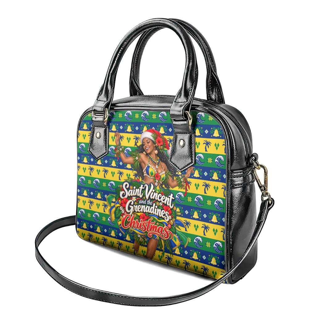 Saint Vincent And The Grenadines Christmas Shoulder Handbag Caribbean Island Girl Dancer Tropical Winter