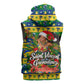 Saint Vincent And The Grenadines Christmas Sleeveless Hoodie Caribbean Island Girl Dancer Tropical Winter